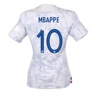 Fotbalové Dres Francie Kylian Mbappe #10 Dámské Venkovní MS 2022 Krátký Rukáv